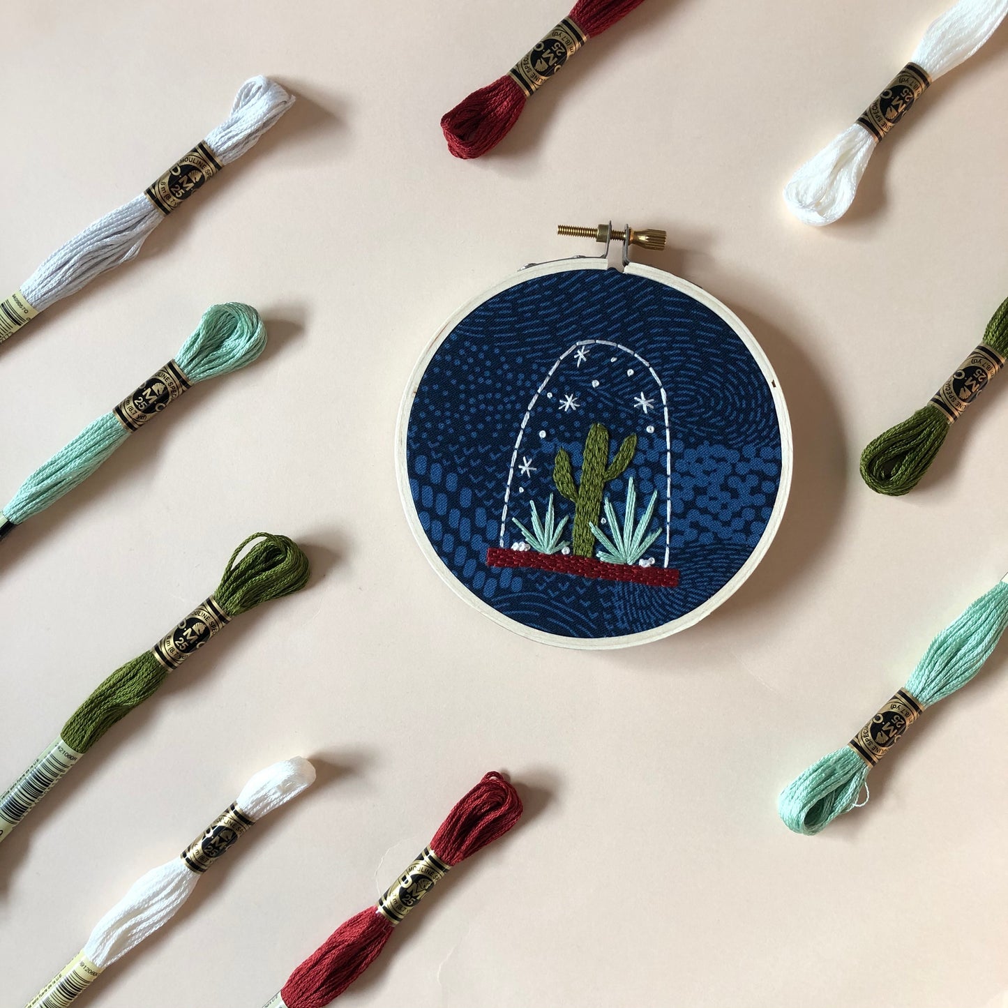 IN-PERSON: Cactus Snowglobe Embroidery