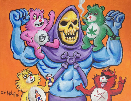 Print - Care Bears / Skeletor