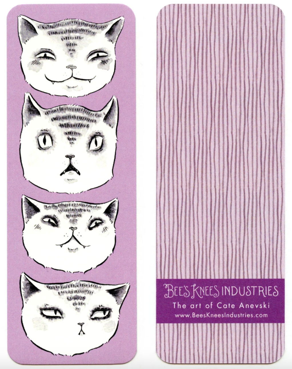 Bookmark - Expressive Cats (Bee's Knees Industries)