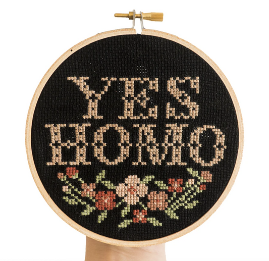 Cross Stitch Kit - Yes Homo