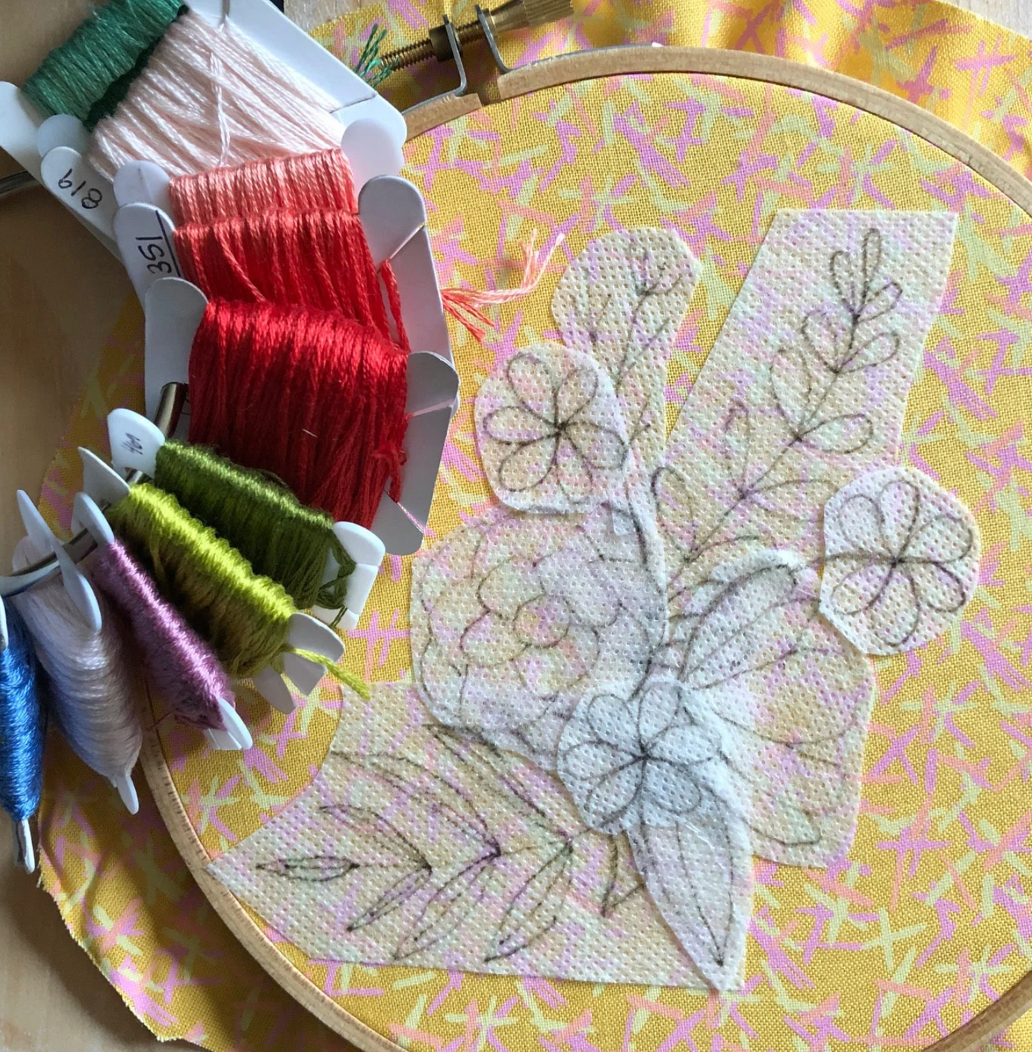 Craft Supply - Peel, Stick & Stitch: Florals
