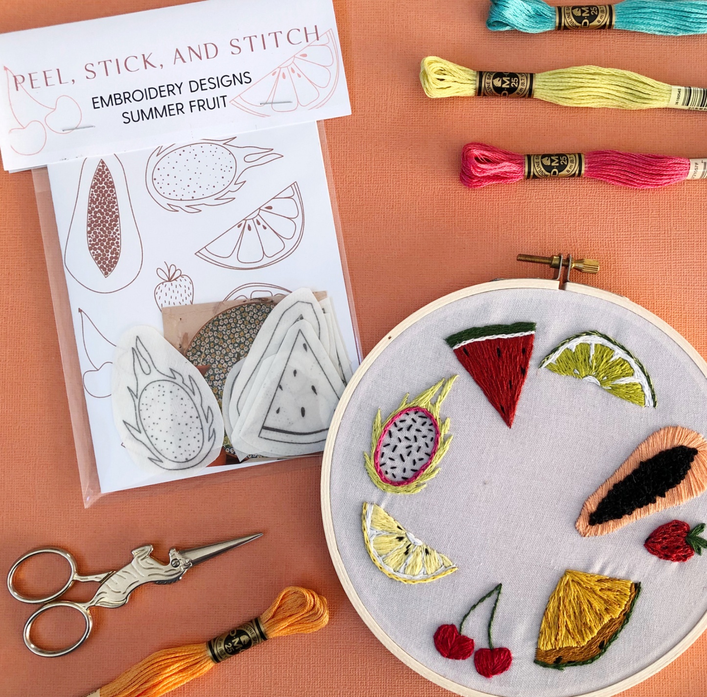Craft Supply - Peel, Stick & Stitch: Summer Fruit