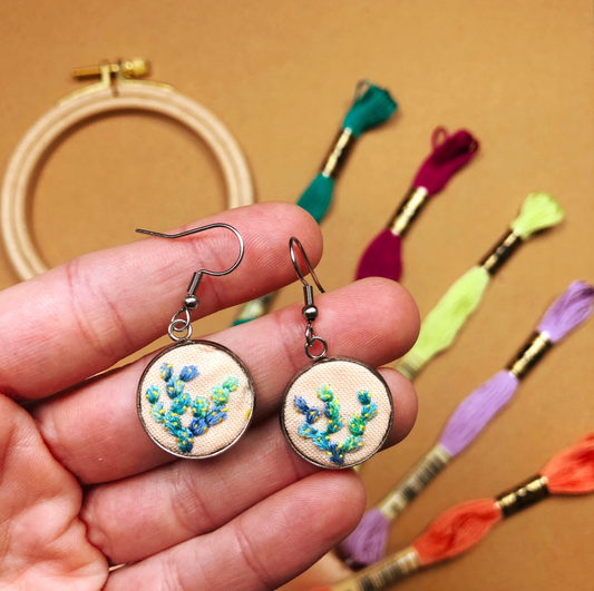 IN PERSON CLASS: Embroidered Earrings