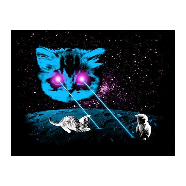 Postcard: Meta Laser Cat - Ten Pack