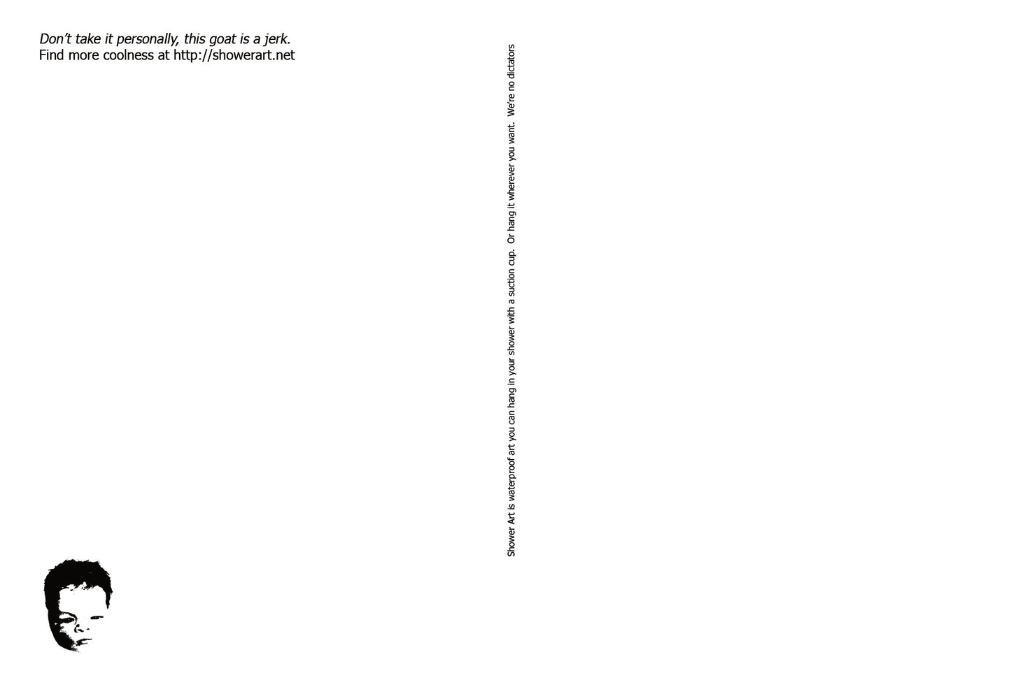 Postcard: This Goat Hates Your Butt - Ten Pack