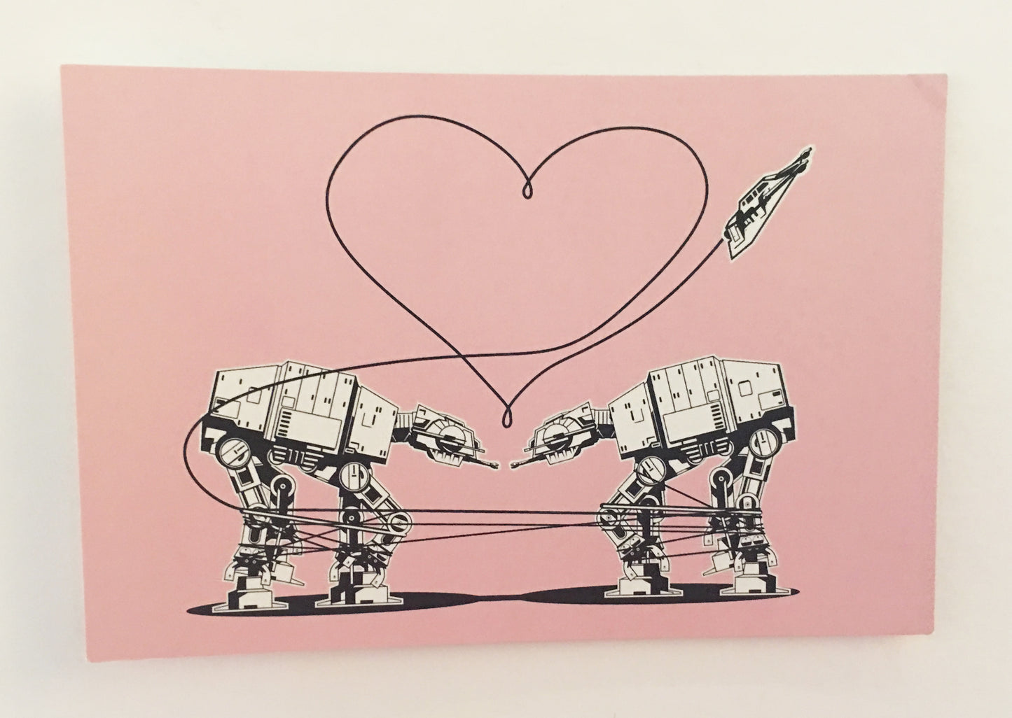 Postcard: Love AT-AT First Sight - Pink - Ten Pack